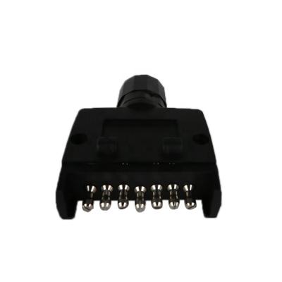 China Australian Trailer Parts Trailer Parts Truck RV Trailer Male 7 Pin Connector Flat Plug for sale