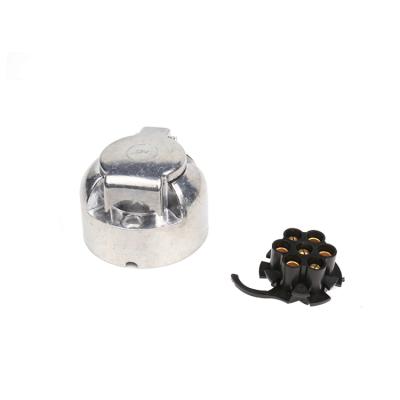 China Trailer Parts Trailer Connector 12v N Type 7 Pin Aluminum Socket , Trailer Connector for sale