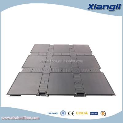 China Fireproof Raised Floor , Super Low Type Bare Finish Steel Raised Floor , Trunking Office / Cinema / Data Center Room for sale