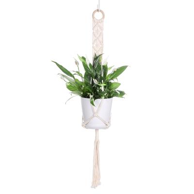 China Home Decoration 100% Cotton One Shelf Plant Hanger Macrame for sale