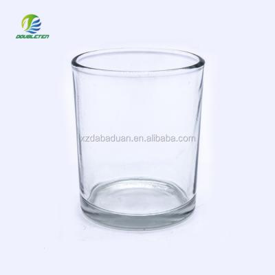 China Home Decoration Wholesale Round Clear Glass Candle Holder For Home Decoration for sale