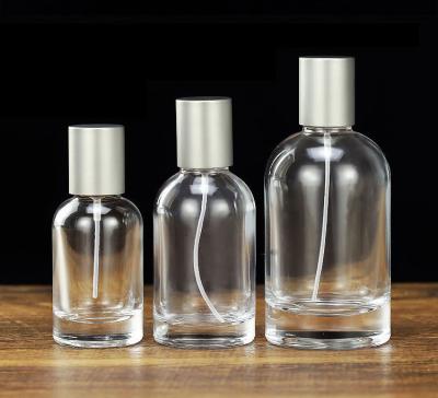 China Cosmetic Custom Design Luxury Perfume Bottle Packaging Perfume Sample Frosted Glass Bottles 30ml 50ml 100ml for sale