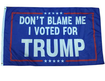 China High Quality Printed 3*5 ft Law &Order Trump DeSantis DeSantis Hanging Flag 2024 USA Don't Blame Me I Voted For Trump Flag for sale