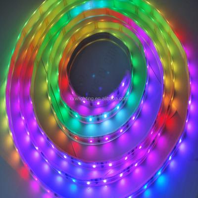 China HOT SALE SMD5050 RGB color LANDSCAPE flash led flex lights strip 300leds 5V 12V for sale