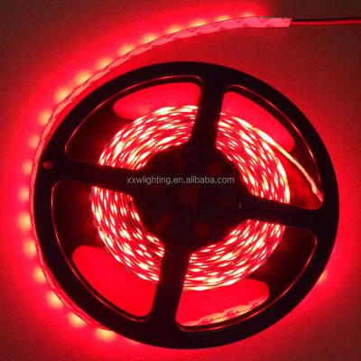 China High Brightness 5050 DC12V DC24V 60D 5M RED LANDSCAPE LED Strip Light With Gel Coating IP65 for sale