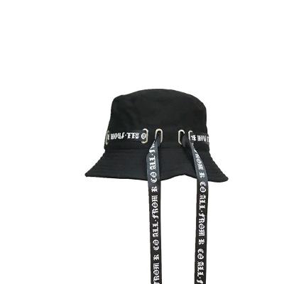 China 2021 autumn new all-match striped men and women of the letter flame fisherman bucket hat for sale