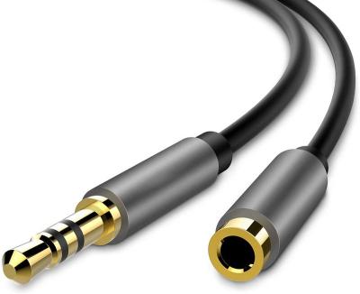 China 3FT Car Media Players 3.5mm Male to Female Extension Stereo Audio Cable Adapter for iPhone iPad Smartphones Tablets for sale