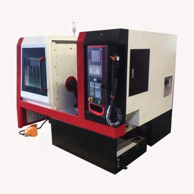 China Building material shops cnc mini lathe machine ck6140 cnc turn flat bed cnc turning center with power turret lathe drilling milling function for sale