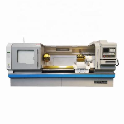 China Machinery Repairs Workshop Factory Supplies Newly Designed Inclined CNC Lathe Machine CNC Retrofit Small Metal CNC Flat Bed Lathe CK6180 for sale