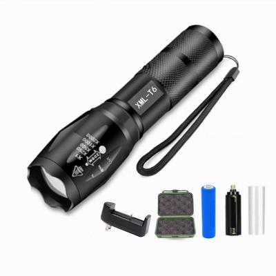 China Zoomable Led 500 Lumens Zoomable 500 Lumens T6 Zoomable USB Metal Light Universal Portable Rechargeable Power LED Tactical Mini Torch Flashlight For Camping for sale