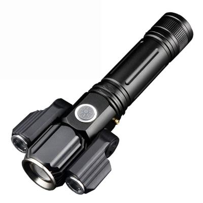 China Convenient Multifunctional Torch Light T6+ XPE Night Riding Outdoor Waterproof Rechargeable Portable LED Ignition Flashlight High Lumen for sale