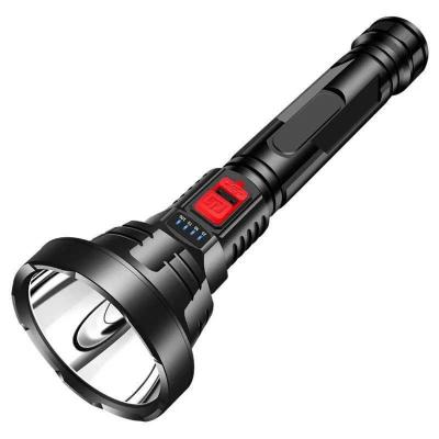 China Convenient Long Range Powerful USB LED Torch Light Multifunctional Rechargeable Tactical Powerful Tactical Flashlight For Camping Emergency for sale