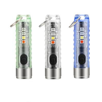 China Mini Pocket Led Torch Mini Work Light Camping COB LED Torch Rechargeable Head Chain Multifunction Magnetic Portable Flashlight Emergency Lighting for sale