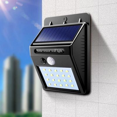 China Outdoor Waterproof 20LED Garden Security Solar Wall Lantern Lights Mini Solar Motion Sensor Wall Lamp Street Light For Garden for sale