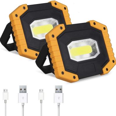 China USB Charging Handheld Rechargeable 30W COB Flood Light Ultra Bright Portable Work Light For Emergency Camping Auto Repair for sale