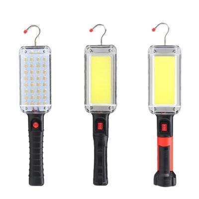 China Strong Magnet Portable High Power LED Rechargeable COB Light Flashlight with Magnet and Hook Work Light for Car Repair for sale