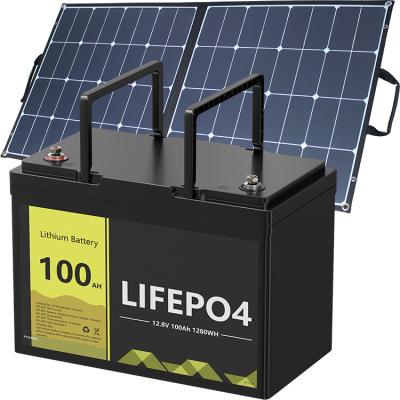 China 12v 200ah Lifepo4 Battery Pack Lithium Lon Battery 100Ah Large Capacity 2000wh BPI for sale