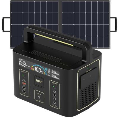 China Type C BPI 500Wh Portable Backup Power Lithium Solar Power Station Portable Power Supply for sale