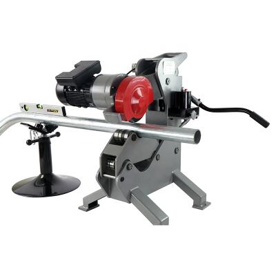 China Building Material Stores TigerKing GI 258 Power Pipe Cutter Electric Cold Hydraulic Semi Automatic Heavy Duty Pipe Cutting Machine for sale