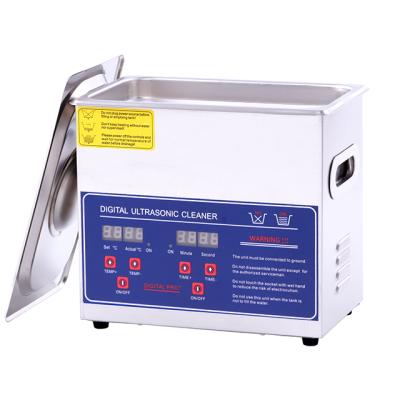 China SUS304 3L Stainless Steel Digital Timer 220W Ultrasonic Cleaner Machine for sale