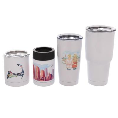 China 10oz 12oz 20oz 30oz Dual Sublimation Travel Sports Tumblers 304 Stainless Steel Wall Vacuum Insulation Cup Viable Box for sale