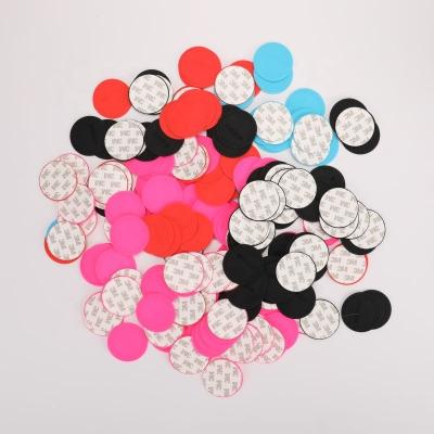 China Multiple Colors Stocked 50mm 54mm 56mm Sizes 58mm Round 3M Silicon Self Adhesive Non Slip Coaster Rubber Bottom Sticker For Lean Rocker for sale