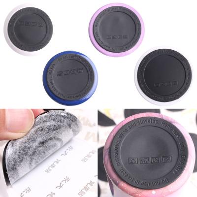 China Pastable Single Self-adhesive Rubber Cup Protective Coaster Mat Round Stocked Bottom Anti-Skid Stickers For Travel Straight Lean Rockers for sale