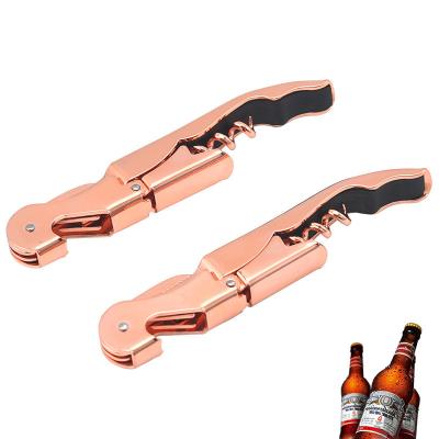 China Eco-Friendly Stainless Steel Cork Screw Corkscrew Multifunction Wine Opener Beer Bottle Opener Kitchen Bar Tools Accessories for sale