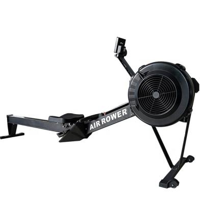 China Black Commercial Bodybuilding Racing Rowing Rowing Fitness Use Air Unisex Adjustable Foldable Rowing Machines With Monitors for sale