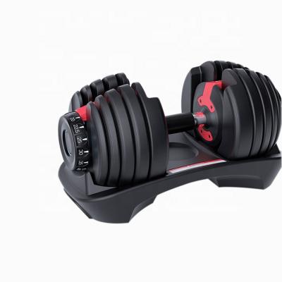 China sustainable & Gym Equipment Power Training Flexible High Quality Weightlifting 24kg Home Adjustable Dumbbell Set for sale