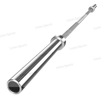 China Comfortable wholesale weightlifting gym competition barbell ez curl straight high bar powerlifting straight bar for sale