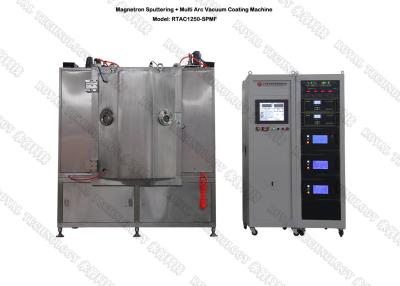 China MF Magnetron Sputtering Coating Machine, MF Sputtering Black Film Coating Plant, Blackish TiCN, CrC Film Vacuum Coater for sale