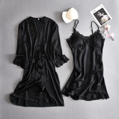 China New Product QUICK DRY Women Slip Sexy Silk Sleepwear Pajamas Nightgown for sale