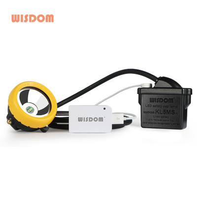 China WISDOM KL5MS Miners Corded 3.7v LED Cap Light Safety Head Lamp Searchlight Mining Torch 16000Lux for sale