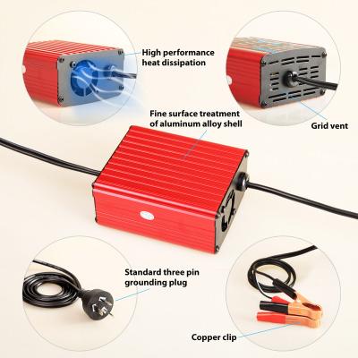 China Screen Display Car Motorcycle Battery Charger Pulse Repair 12V 6Ah Lead Acid Portable Smart UK Charger for sale