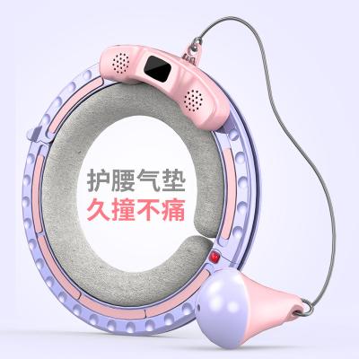 China Fashion. New Design Sports Led Music Screen Display Polynesian Dance Counting Timer Detachable Fat Burning Fitness Automatic Rotation Smart Circle for sale