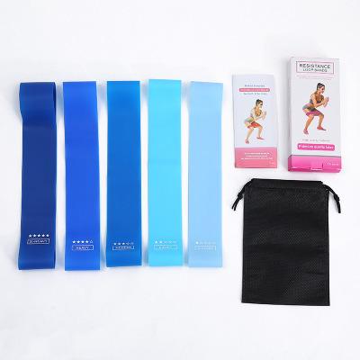 China Durable Elastic Band Gym Gym Fitness Custom Printed Logo Loop Band Latex Resistance Exercise Bands Yoga Stretch Band Mini Set For Yoga for sale