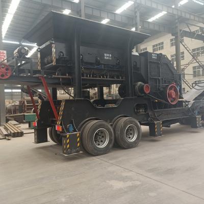 China Mobile Slag Iron Cone Crushing Crushing Plant for sale