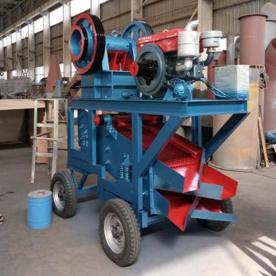 China Various Stones 10TPH Mini Diesel Mobile Jaw Crusher for sale