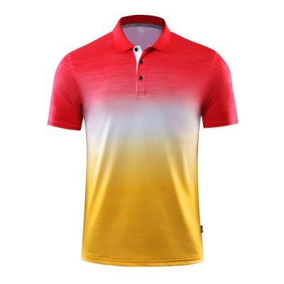 China Men's Short Sleeve Supply Manufacturer Polo Shirt Quick Drying Running Elastic T-shirt Breathable Fitness Clothing Sports for sale