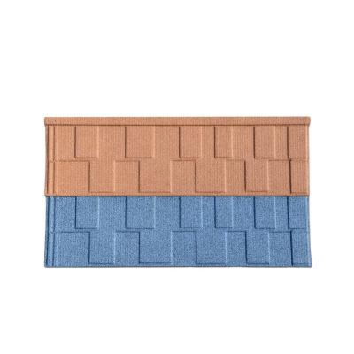 China Modern Stone Metal Roof Details Terracotta Coated Roof Tiles Metal Stone Coated Roof Tile for sale