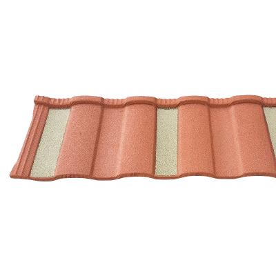 China Mediterranean Colored Sand Stone Coated Metal Roofing Tiles And Accessories For Houses for sale