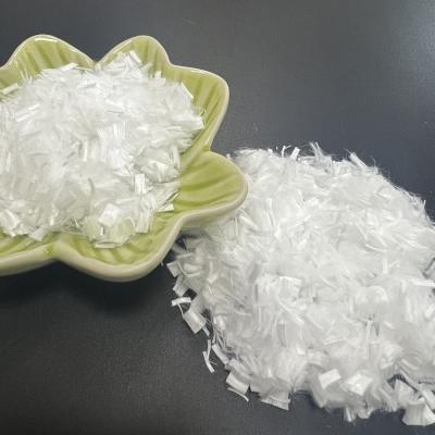 Chine Fibre d'étagère blanche 6mmx1.66dtex Fibre de maïs à découpe courte PLA pour le forage pétrolier à vendre