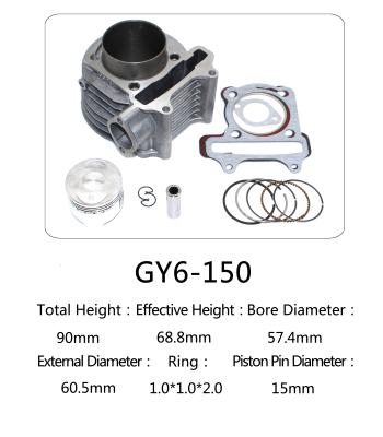 China Honda Halma Series Aluminum Alloy Cylinder Kit , Motorcycle Engine Cylinder Kit for sale