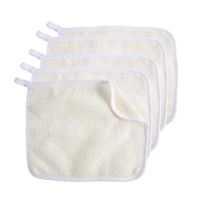 China EXFOLIATE Double Sided Exfoliating Towel Weave Face Body Wash Tissues Bath Soft Cloth Exfoliating Scrub Cloth for sale