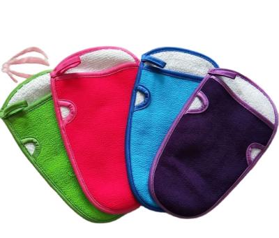 China EXFOLIATING rayon bathing mitts pour skin care body wash massage spa squishy fingerless glove for adult for sale