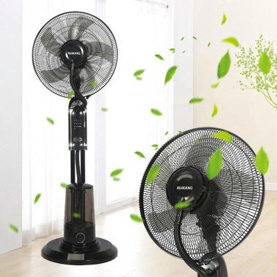 China Cheap price high efficiency 16 inch industrial outdoor water cooler fan mist fan electric water jet fans with plus remote and timer for sale