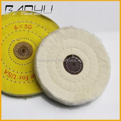 China white and yellow Buff Cloth Wheel by Artware for sale