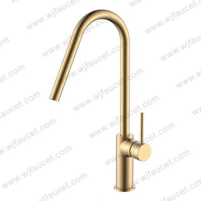 China Grifo De Fregadero Sanitary Faucets Grifo De Fregadero Sanitary Mixer Tap Sink Faucet Kitchen Stainless Steel Faucet Brushed Gold Water Taps For Kitchen for sale