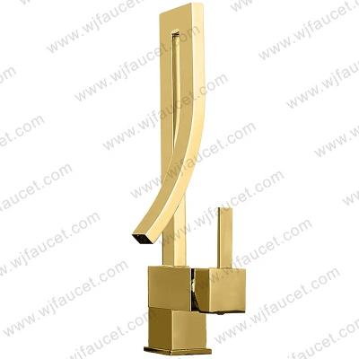 China Torneira Para Pia De Cozinha Gourmet Contemporary Luxury Faucet Metered Faucet Vanity Sink Faucet Brushed Gold Kitchen Faucet for sale